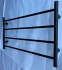 Matte white Black NON Heated Towel Rail rack Round 4 bar 1000 mm wide 510 high