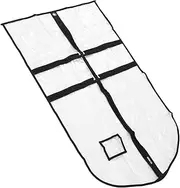 LOPUNER Dance Costume Hanging Garment Bag Transparent Clothes Storage for Dresses Uniforms Outfits Portable Protective Cover for Tidy Wardrobe Easy Visibility