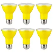 PAR20 Yellow LED Floodlight Bulb - Non-Dimmable Recessed Light Bulb, 3W, E26