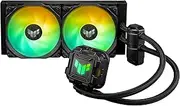 ASUS TUF Gaming LC II 240 ARGB All-in-One Liquid CPU Coolers with Aura Sync, 2X TUF Gaming 120mm ARGB Radiator Fans, Reinforced Tubing, and 6-Year Warranty; Compatible with Latest Intel&AMD CPUs