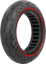 10 Inch Solid Tire 10x2.50 Rubber Compatible With Ninebot MAX G30 G30P G30LE G30LP Electric Scooter Parts 60/70-6.5 Scooter accessories(Red)