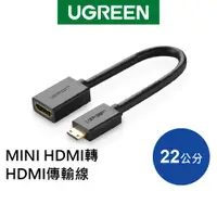 在飛比找蝦皮商城優惠-綠聯 MINI HDMI轉HDMI傳輸線 22cm 適用電腦