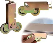 2pcs Sliding Patio Door Tandem Roller Assembly, Sliding Door Wheels Replacement