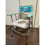 二手 老人坐便椅 折疊馬桶椅 便盆椅 便器椅 洗澡椅 臥室馬桶 可調高度