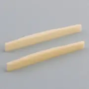 2pcs Unbleached Acoustic Guitar Bridge Bone Saddle Compensated for Martin Guitar