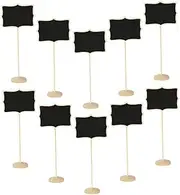 10Pcs mini blackboard table decor home decor signs Table Chalkboard Sign Mini Message Blackboard Mini Chalkboards Sign for Food Chalk Board Sign Board buffet Wood household
