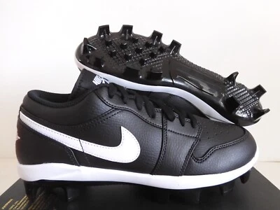 Nike Jordan 1 Retro Mcs Low Black-White "Baseball Cleats" Sz 8.5 [CJ8524-011]
