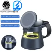 5 in 1 Wireless Charger Stand w/ LED Night Light & Bluetooth Speaker Option