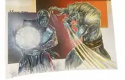 Mortal Kombat Sub Zero Vs. Killer Instinct Sabrewolf Original Art Sketch