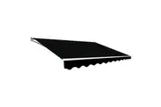 Outdoor Folding Arm Awning Retractable Sunshade Canopy Black 4.0m x 3.0m