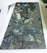 Customized Labradorite Gemstone Counter Table Slab Kitchen Decor Furniture Table