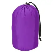 Stuff Sack, 5x10" Waterproof Outdoor Drawstring Bag for Camping, Purple