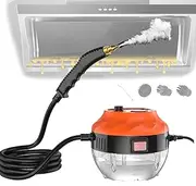1000ML Portable Steam Cleaner,105° Steam 3800W Power Steamer,with 6-Gears Adjustable,Handheld Steam Cleaner with Nozzle,Brush Head,for Home Use,Bathroom,Car Detailing,Orange