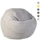 Extra Large Bean Bag Sofa Cover Living Room Bedroom Lazy Lounger For Adults Kids