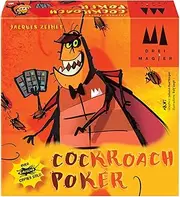 Coiledspring Games CSG Three Magicians Cockroach Poker Card Game, Orange