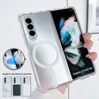 For Samsung Galaxy Z Fold 6 5/4/3 Case Magnetic Magsafe Slim Transparent Cover