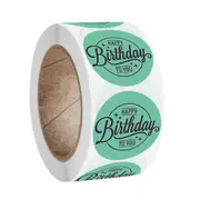 500pcs Multi style design Happy Birthday Round DIY Paper Label Kid Stationery Stickers For Envelope Gifts Sealing Sticker