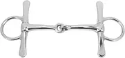 Horse Snaffle Bit, Stainless Steel Snaffle Bit, 125mm Horse Mouth Bit, All Purpose Snaffle Bits for Horses, Full Cheek Horse Snaffle for Horse Farm Outdoor Training
