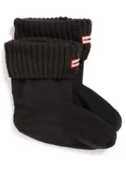 Hunter 1099 Original Kid Black Fleece Boot Socks Sz S 8-10
