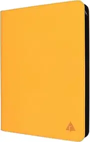 Rayvol Premium 16-Pocket Card Binder - Fits 1408 Trading Cards, Side Loading Ringless Card Collection Album for TCG and Sports Cards -Yellow