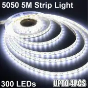 Waterproof Cool White 300 LEDs Flexible LED Strip Lights 12V 20M/15M/10M/5M Led