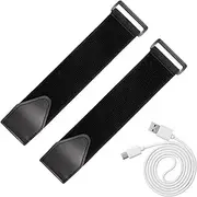 Rowing Machine Foot Straps,Straps for Elliptical Machine Pedals - Pedals Straps Trainer Straps Leg Training | Adjustable Straps for Rowing Machine Feet P