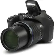 Minolta Pro Shot 20MP Digital Camera – 67x Optical Zoom, Full 1080p HD Video, Optical Image Stabilization, Wi-Fi, 3-inch Articulating LCD Screen, 27 Scene Modes – Includes 16GB SD Card (Black)
