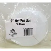 5" Net Pot Lids Pack White 10 Pieces Hydroponics National Garden Wholesale
