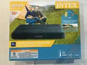 Intex 10'' Queen Air Bed Mattress Pump Not Included Indoor / Outdoor, New