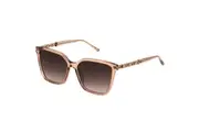 Escada SESD96 Women's Sunglasses Shiny Transparent Light Brown