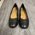 Clarks Collection Ultimate Comfort Black Flats. Size 8