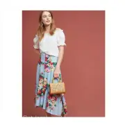 Anthropologie Maeve Claudette Midi Skirt 4 NWT