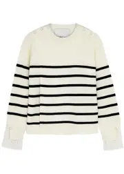 3.1 Phillip Lim Sailor Stripe-intarsia Wool Jumper - Ivory - S (UK8-10 / S) S (UK8-10 / S)