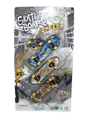 Finger Skate Board Speed Blue Soldier, Waves, Skulls Set Of 3 IOP New