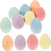 Operitacx 12pcs Jumbo Egg Shaped Sidewalk Chalk Set Outdoor Drawing Chalk for Classroom Activities Indoor and Outdoor Use
