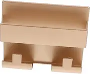 1Pc Wall Mounted Cellphone Storage Stand Corrosive Bathroom Rack for Mobile Phones Convenient Shelf for Video Watching Adhesive Design Finish
