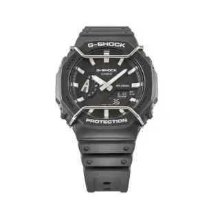 【CASIO 卡西歐】G-SHOCK八角防護框雙顯錶(GA-2100PTS-8A)