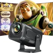 Smart Mini Projector 1080P 4K Android 11.0 WiFi Bluetooth Portable Adjustable