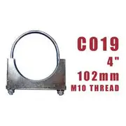 Aunger U-Bolt Clamp M10 X 1.5 X 104Mm Zinc Plated Pkt5 - C019-5