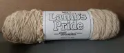 Lambs Pride Yarn 85% Wool 15% Mohair 4 Worsted 4oz Oatmeal 190 Yrds 1 Skein