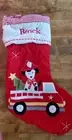 Pottery Barn Kids Dog Fire Engine Quilted Christmas Stocking Dalmation BROCK