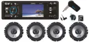 Absolute DMR-360BTAD 3.5" DVD/CD//AM/FM Player & 2 Pairs Alpine SXE-1726S 6.5"