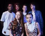 8x10 Color photo of the cast of Stranger Things.