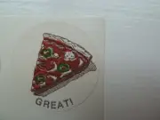 Rare Vtg CTP Pizza Scratch and Sniff Sticker 1977 CTP77 HTF Great Scent