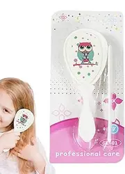 Baby Brush and Comb Set, Soft Bristle Hair Brush for Cradle Cap Grooming, Gentle Massage and Shower Scalp Care, Safety Hairbrush for Kids, Ideal Grooming Products