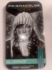 Prismacolor Premier Turquoise SOFT Graphite Sketching Pencils 12-Count