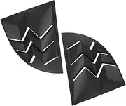 MX Side Window Louvers Compatible for Ford Mustang 1999 2000 2001 2002 2003 2004 Quarter Windshield Sunshade