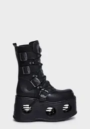 [New Rock] Metallic M-373-S2 Platform Boots