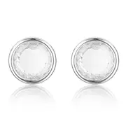 Georgini Noel Nights Sliced Stone Earrings Silver