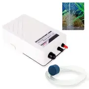 Battery Oxygen Pump Aquarium, White Oxygen Pump Fish Tank Air Bubbler, Portab...